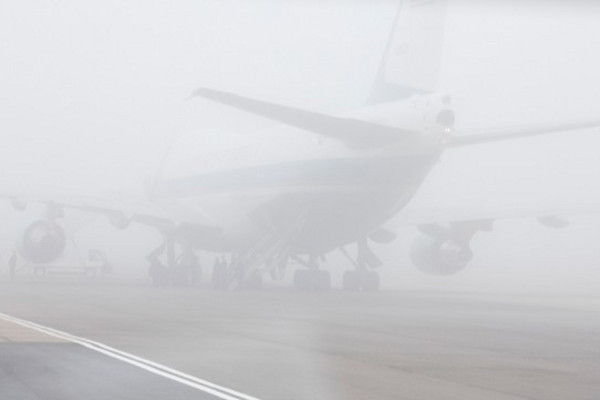 Туман в аэропорту Скопье