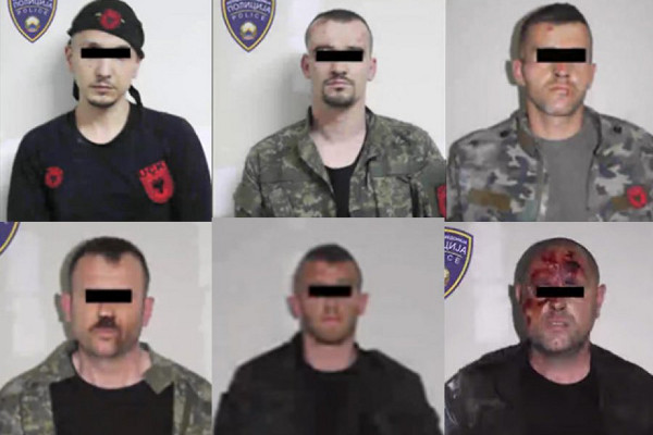 Албанские террористы, атаковавшие Куманово