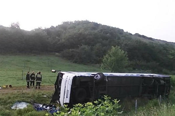 В Сербии разбился автобус с туристами из Словакии