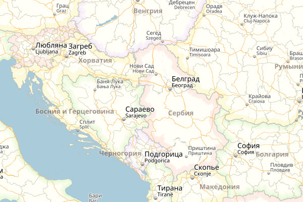 Карта Балкан
