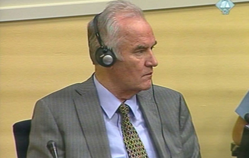 Ратко Младич на суде в Гааге