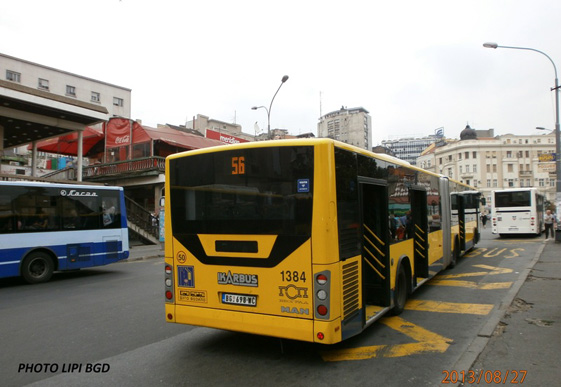 Террорист-придурок в белградском автобусе