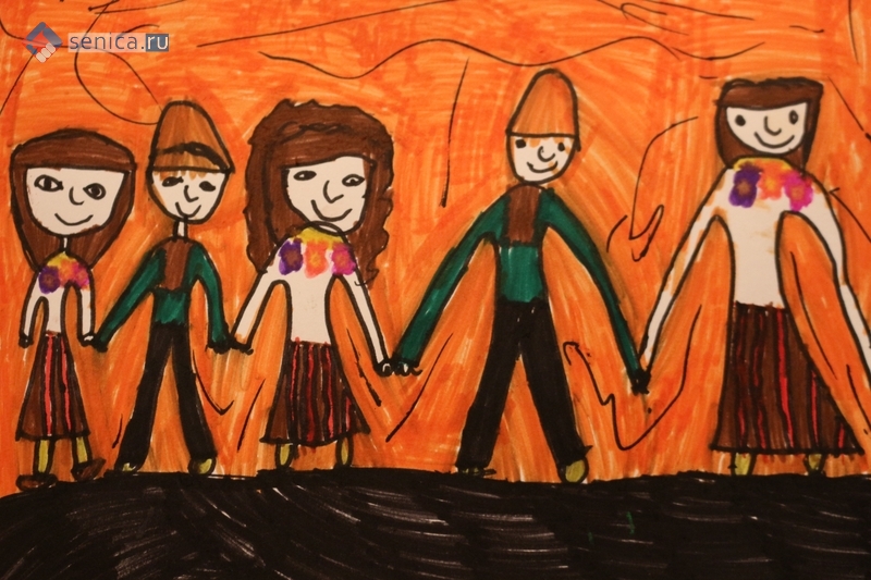 Международный конкурс «Семья», рисунки детей