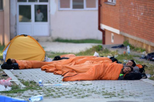 Беженцы отдыхают