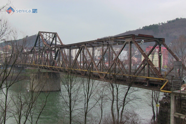 Мост через Дрину у Зворника, Сербия-Босния