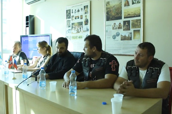 Пресс-конференция «Ночных волков» в Подгорице