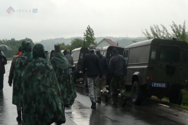 Сербская армия помогает в чрезвычайной ситуации во время наводнения в мае 2014