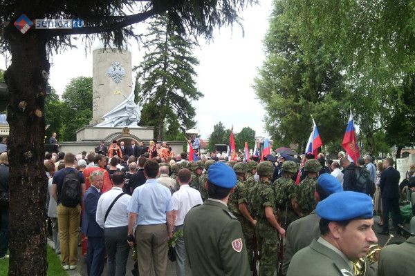 Открытие военного кладбища Русский некрополь в Белграде