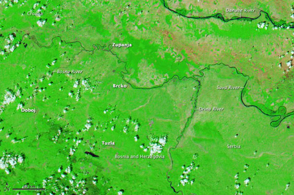 Сербия, наводнение, НАСА, Сеница.ру