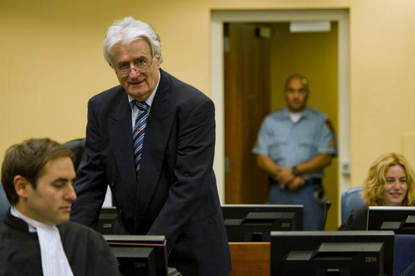Радован Караджич на суде в Гааге