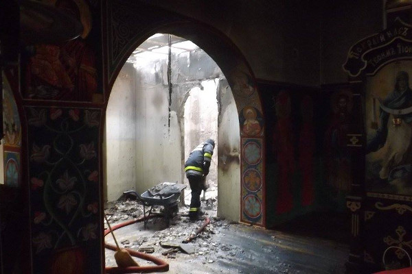 В Сербии сгорела русская церковь св. Иоанна Богослова