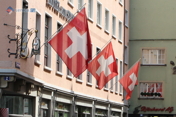 Швейцария, Цюрих, флаги