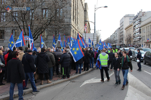 Марш Лиги социал-демократов Воеводины в Белграде