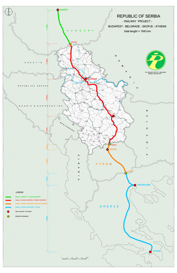 План модернизации железной дороги Будапешт-Белград-Скопье-Афины