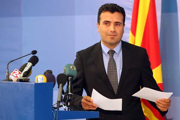 Лидер оппозиционного Социал-демократического союза Македонии Зоран Заев