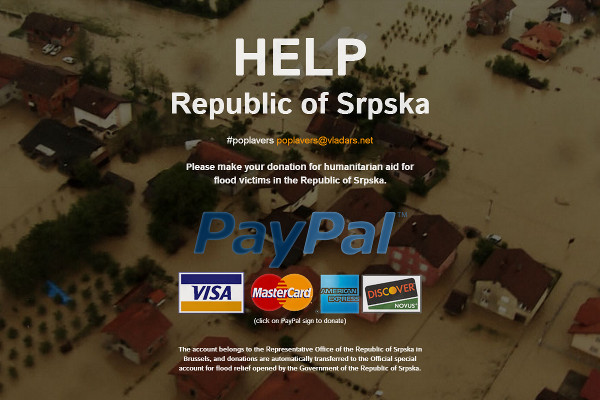 Help Republic of Srpska: объявлен сбор помощи для Республики Сербской, senica.ru, Сеница