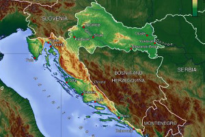 Хорватия на карте