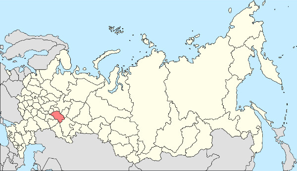 Татарстан на карте России