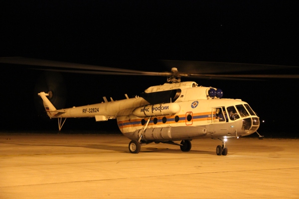Пожарный вертолёт МЧС России прибыл на дежурство в Сербию