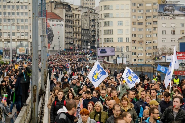 «Студенческие протесты» в Сербии, Белград