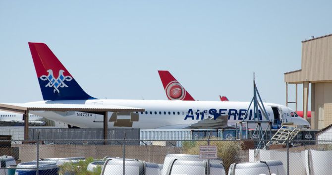 ФОТО: первый самолет "Air Serbia"