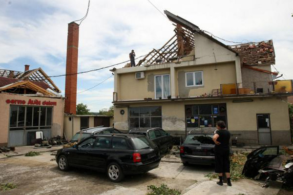 последствия урагана в Сербии - Шопичи